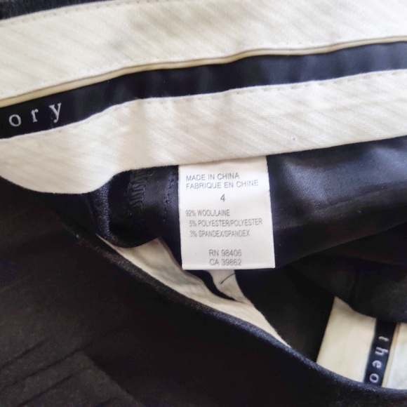 Theory bootcut dress pants wool blend striped - Picture 4 of 4